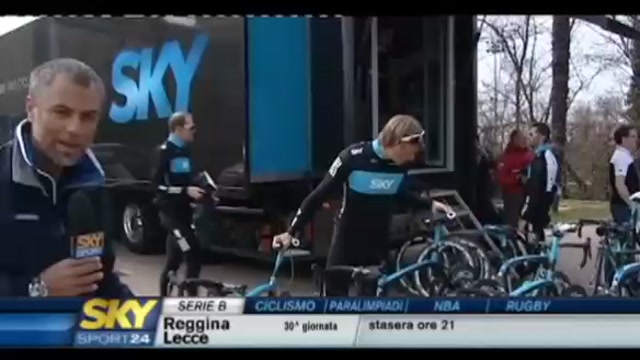 Milano Sanremo il team Sky pronto alla partenza