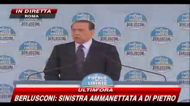 Berlusconi, il discorso in piazza San Giovanni (7a parte)