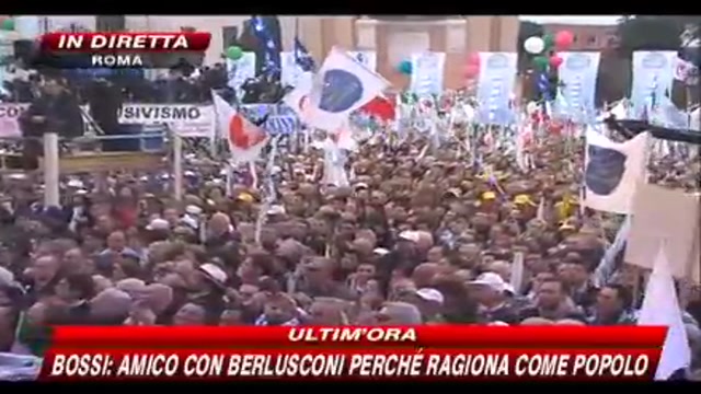 Berlusconi, il discorso in piazza San Giovanni (13a parte)