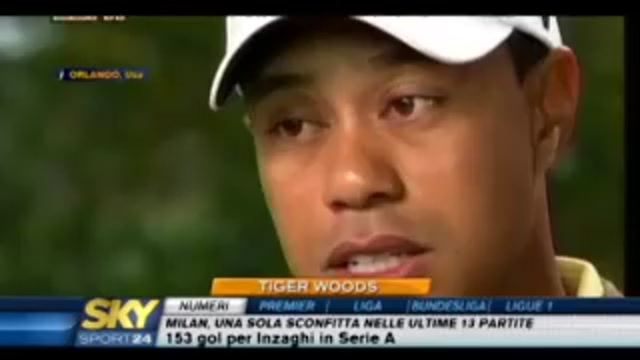 Tiger Woods torna sui campi da golf
