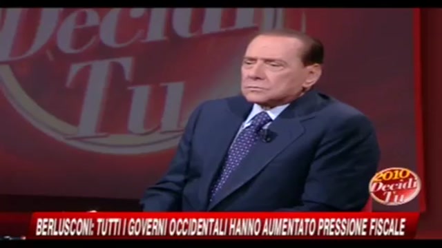 Berlusconi: moralmente è inacettabile l'evasione fiscale