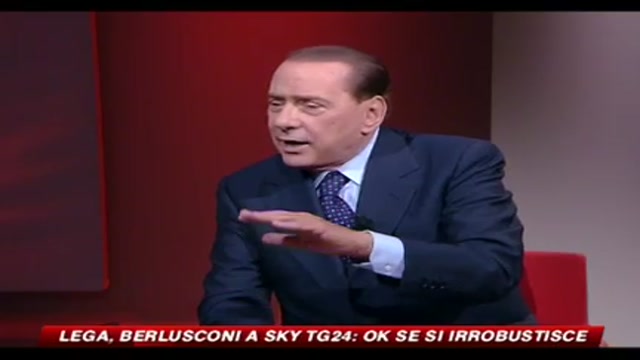 Lega, Berlusconi a Sky Tg24, ok se si irrobustisce