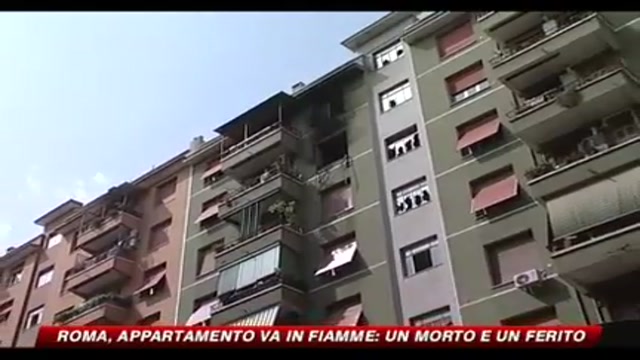 Roma, appartamento va in fiamme, un morto e un ferito