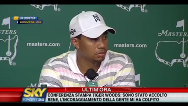 Conferenza stampa Tiger Woods (3/a parte)