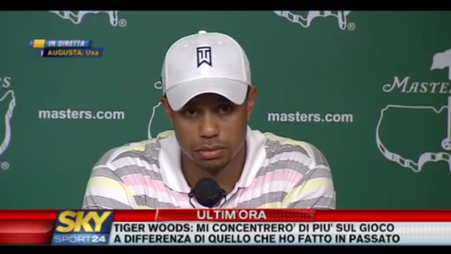 Conferenza stampa Tiger Woods (4/a parte)