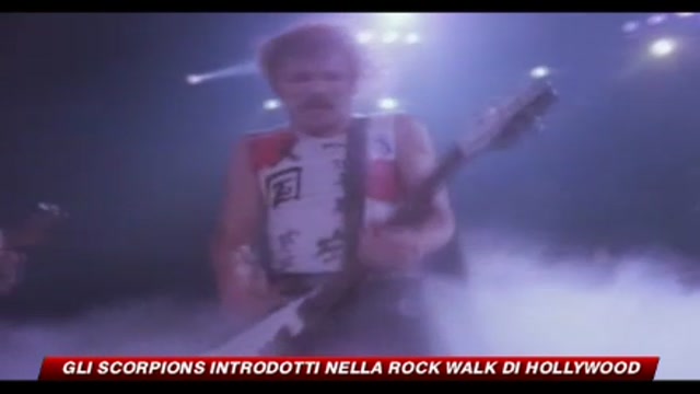 Gli Scorpions introdotti nella Rock Walk di Hollywood