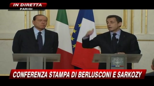 Conferenza Berlusconi-Sarkozy  (parte 1)