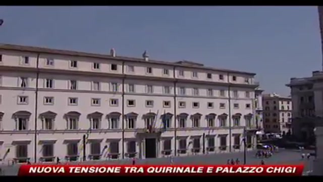 Nuova tensione tra Quirinale e Palazzo Chigi