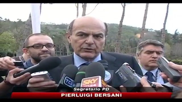 Bersani: Centro destra è in piena confusione
