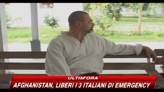 Afghanistan, liberi i 3 italiani di Emergency