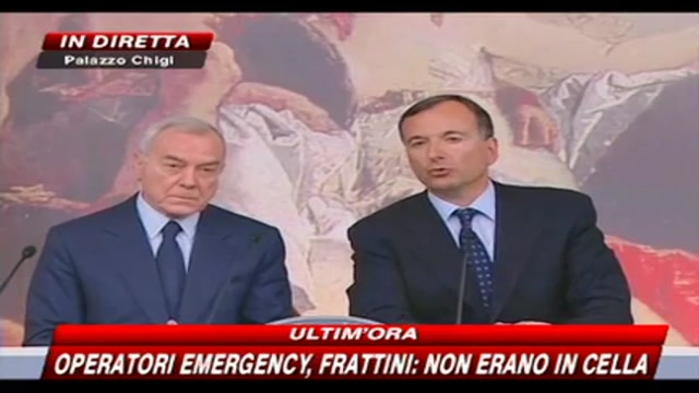 Liberazione operatori Emergency, parla Frattini (3/a parte)
