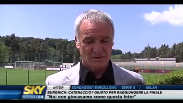 Roma, Claudio Ranieri sull'Inter