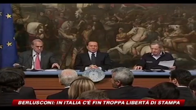 04-05-2010 - Berlusconi: in Italia c'è fin troppa libertà di stampa