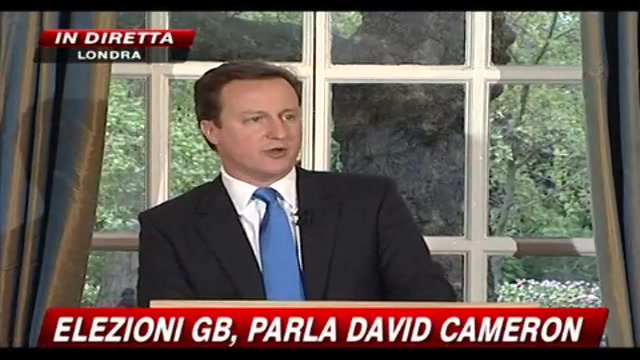 Cameron: inizieremo presto le consultazioni con gli altri partiti