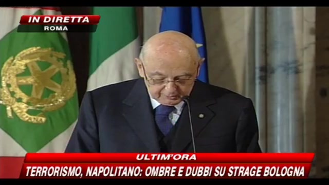 4. Giornata memoria vittime del terrorismo, parla Napolitano