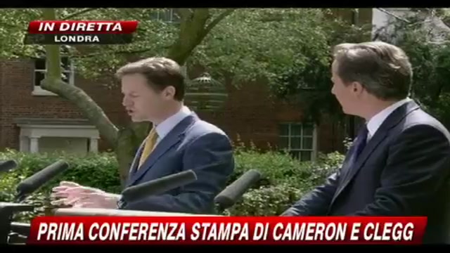 1 - Prima conferenza stampa di Cameron e Clegg