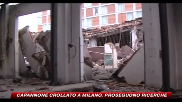 Capannone crollato a Milano, proseguono ricerche