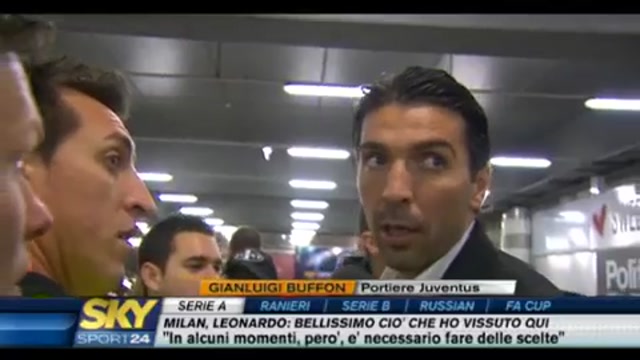 Buffon e Pato dopo Milan-Juve