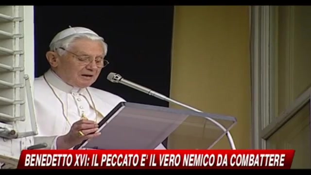 Benedetto XVI, il peccato è il vero nemico da combattere