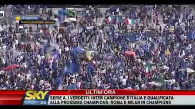 Milano in festa per il 18mo scudetto dell'Inter