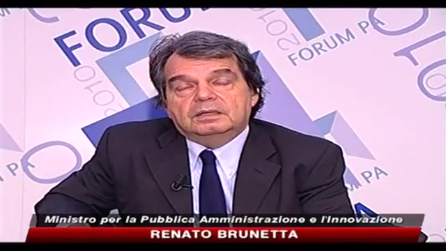 Brunetta: nessun taglio ai dipendenti pubblica amministrazione