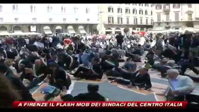 A Firenze il Flash Mob dei sindaci del centro Italia