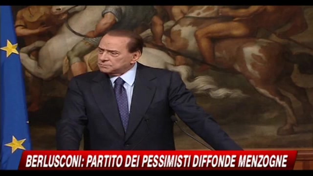 Berlusconi: il partito dei pessimisti diffonde menzogne