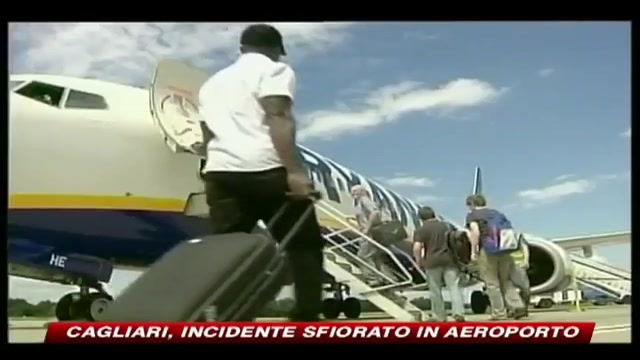 Cagliari, incidente sfiorato in aeroporto