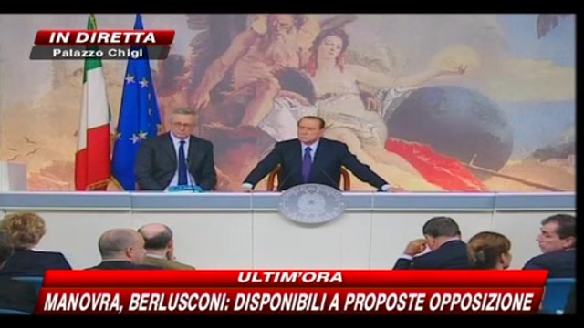 16- Manovra, la conferenza stampa di Berlusconi e Tremonti