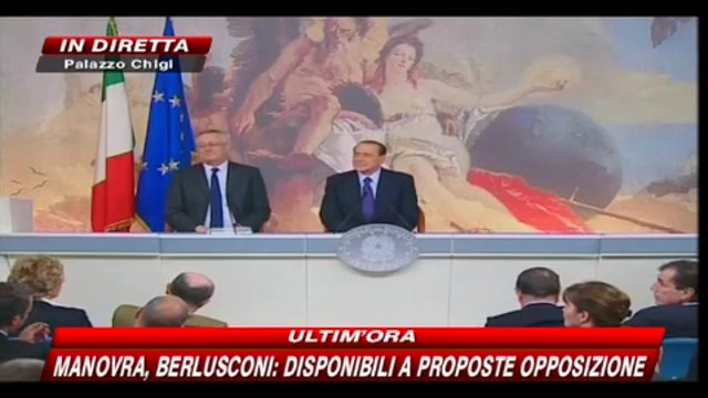 15- Manovra, la conferenza stampa di Berlusconi e Tremonti