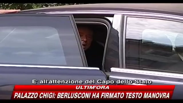 Manovra, Berlusconi: è già all'esame del Quirinale