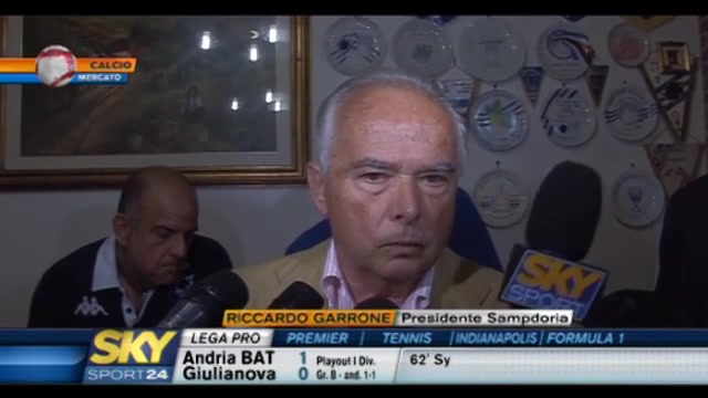 Sampdoria, parla il presidente Garrone
