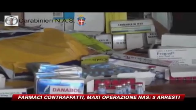 Farmaci contraffatti, maxi-operazione NAS: 5 arresti