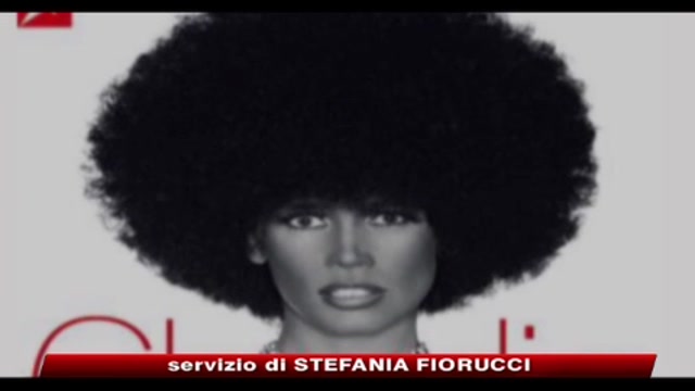 Claudia Schiffer in versione afro sulla copertina di Stern