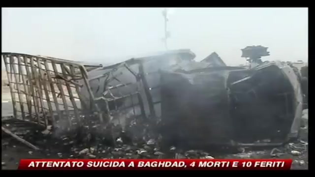 Attentato suicida a Baghdad, 4 morti e 10 feriti