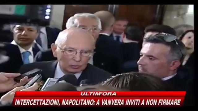 Ddl intercettazioni, parla Napolitano