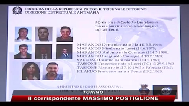Torino, 12 arresti di affiliati a cosche della 'ndrangheta