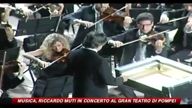 Musica, Riccardo Muti in concerto al Gran Teatro di Pompei