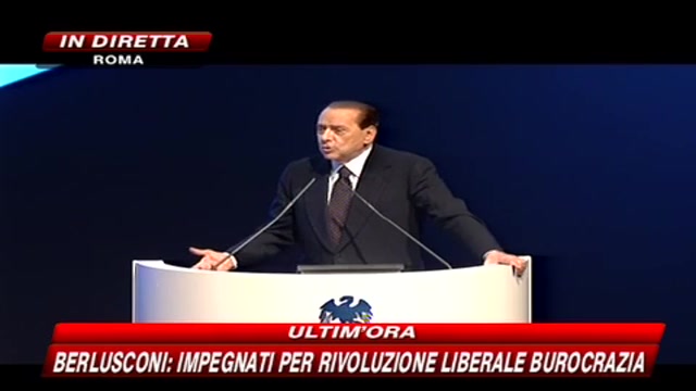 4- Assemblea Confcommercio, l'intervento di Berlusconi