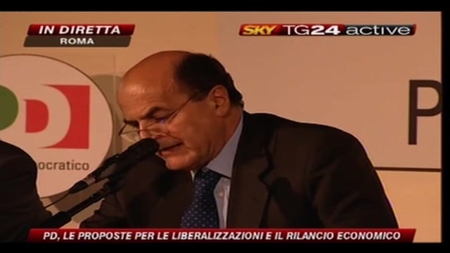 6- Bersani, conferenza stampa