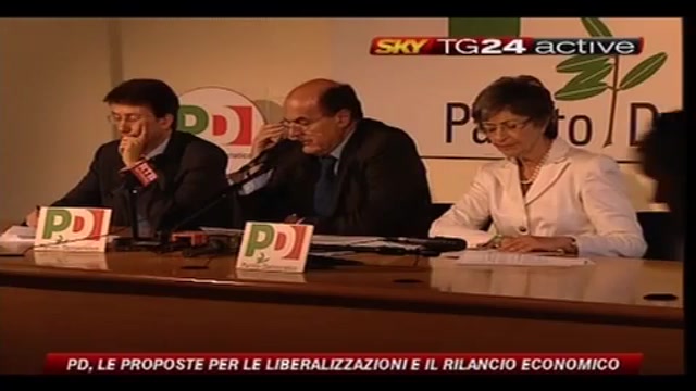 4- Bersani, conferenza stampa