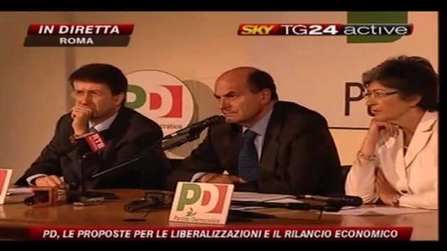 10- Bersani, conferenza stampa