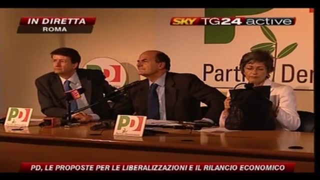 11- Bersani, conferenza stampa