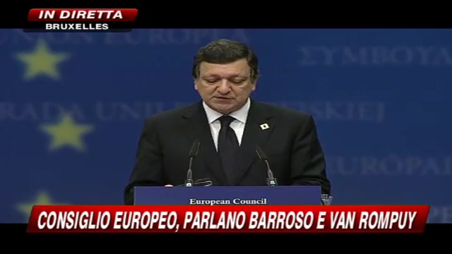 Consiglio Europeo, Barroso: tasse su banche e transazioni finanziarie