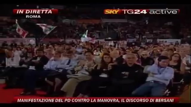 9 Manifestazione PD, il discorso di Bersani