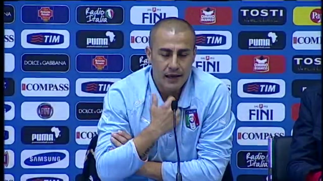 Conferenza stampa, Cannavaro su paura