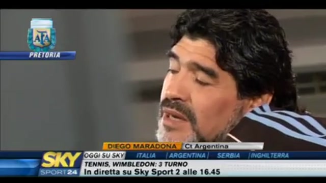 Maradona: Grande stima per l'italia e per Napoli