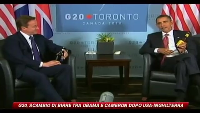 G20, scambio di birre tra Obama e Cameron dopo Usa-Inghilterra