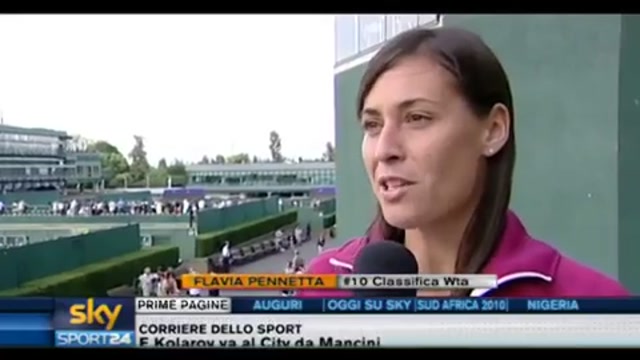 Wimbledon, parla Flavia Pennetta
