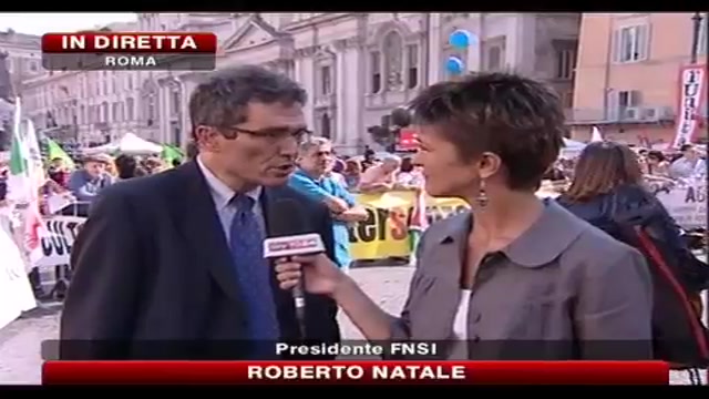 Manifestazione FNSI: intervista a Roberto Natale